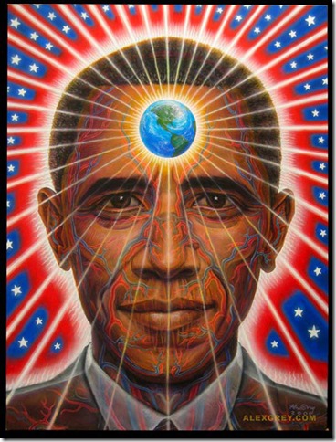 EROCx1 BLOG: Alex Grey's portrait of President-elect Barack Obama